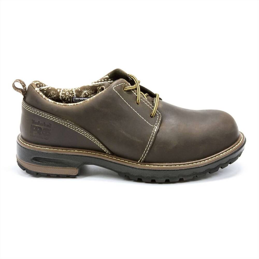 NEW TIMBERLAND women's hightower oxford composite toe industrial boot in kaffe